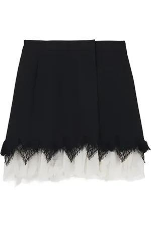 Alexander McQueen Wool A-line skirt