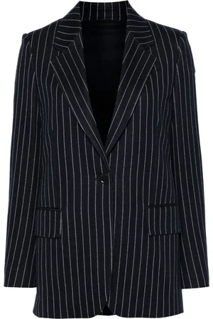 Max Mara Pinstriped knitted blazer