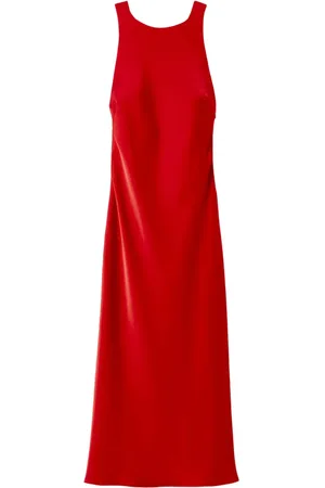 Claudie Pierlot Satin open-back maxi dress