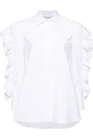 Max Mara Pleiadi ruffle-detail shirt
