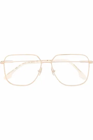 Victoria Beckham Square-frame wire glasses