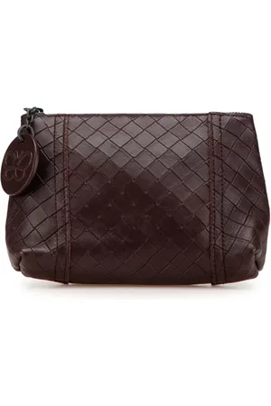 Bottega Veneta 2012-2024 Leather Intrecciomirage pouch