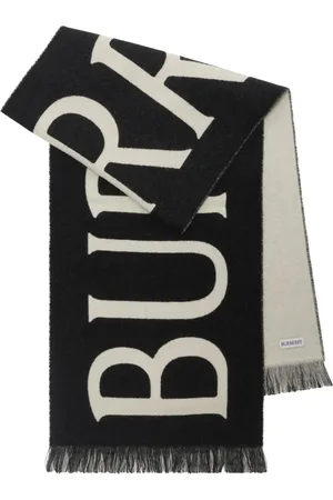 Burberry Logo-jacquard wool scarf