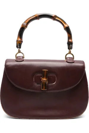 Gucci Bamboo-top handle tote bag