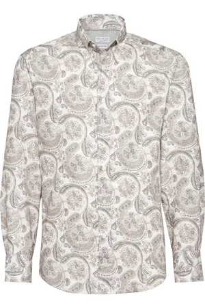 Brunello Cucinelli Paisley-print cotton shirt