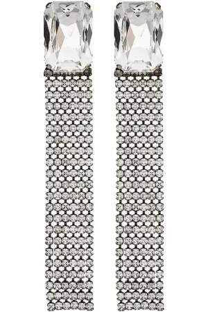 Saint Laurent Rhinestone-embellished drop earrings