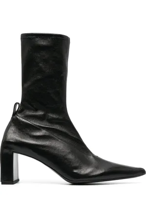 Jil Sander 90mm pointed-toe leather boots