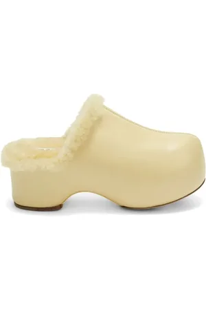 Jil Sander Shearling-lined clogs