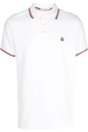 Moncler Stripe-trim polo shirt