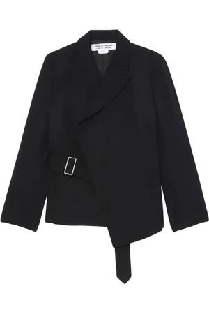 Comme des Garçons Peak-lapel belted wool blazer