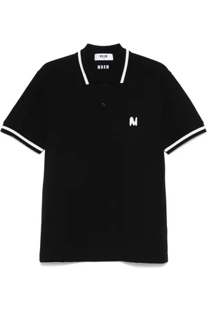 Msgm Logo-embroidered polo shirt