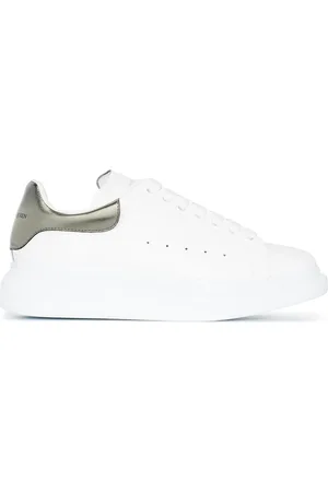 Alexander McQueen Oversized metallic leather sneakers