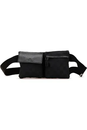 Gucci 2000-2015 GG Canvas Double Pocket belt bag
