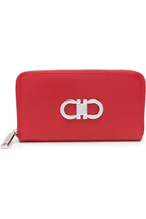 Salvatore Ferragamo Gancini-plaque leather wallet