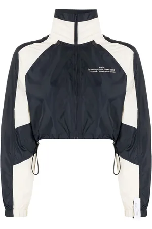 Rokh Logo-embroidered cropped jacket