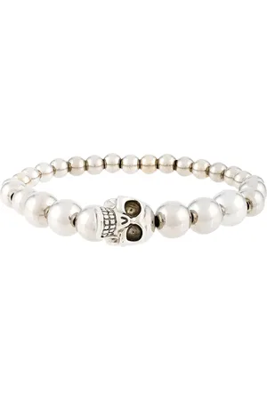 Alexander McQueen Beaded skull bracelet