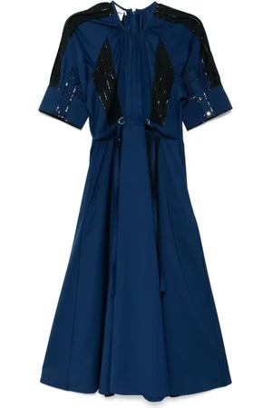 LOVEBIRDS Sequin pleated festive dress