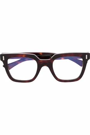 CUTLER & GROSS Tortoiseshell square-frame glasses