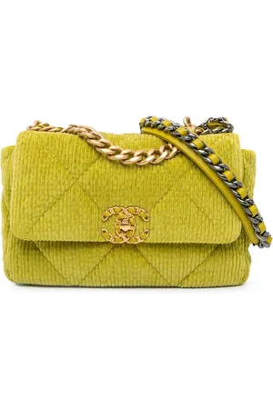 CHANEL 2021-2024 Medium Corduroy 19 Flap satchel