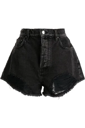 AMIRI Distressed-effect hot pants