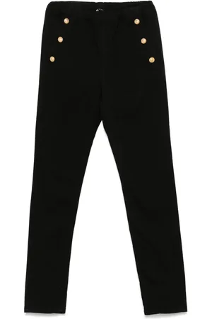 Balmain Logo-button trousers