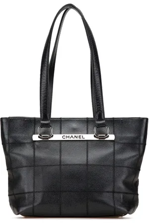 CHANEL 2005-2006 Caviar Choco Bar tote bag