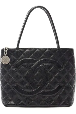 CHANEL 2000-2002 Caviar Medallion tote bag