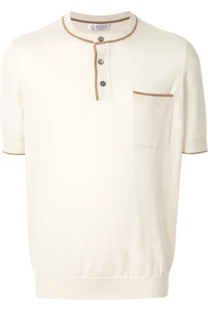 Brunello Cucinelli Henley knitted T-shirt