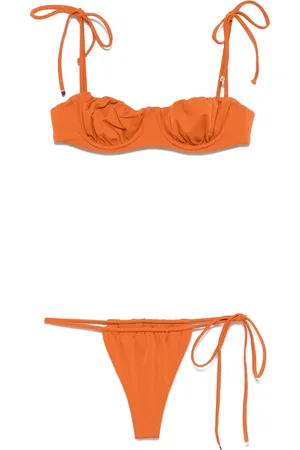 The Attico Ruched-detailing bikini