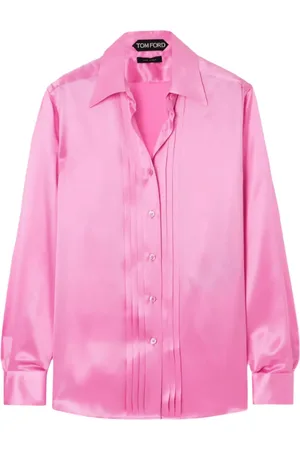 Tom Ford Pintuck-detailed silk shirt