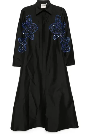 LOVEBIRDS Sequined A-line festive dress