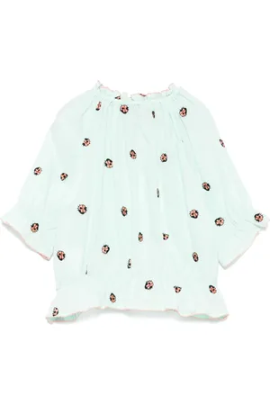 Stella McCartney Lady bug-embroidered blouse