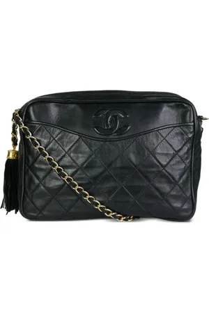 CHANEL 1986-1988 diamond-quilted camera bag