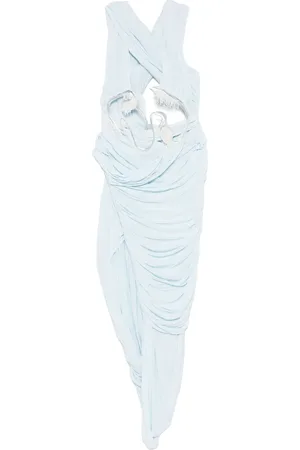CHRISTOPHER ESBER Sculptured Draped asymmetric dres