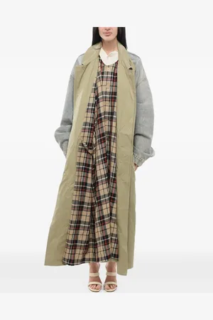 Balenciaga Asymmetric layered jeans coat