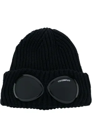 C.P. Company Goggles-detail ribbed wool beanie