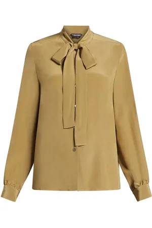 Tom Ford Ribbon tie-neck silk blouse