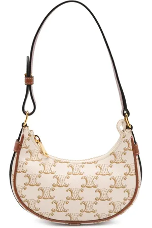 Céline 2022 Triomphe Coated Canvas Ava shoulder bag