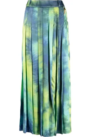 Roberto Cavalli Tie-dye midi skirt