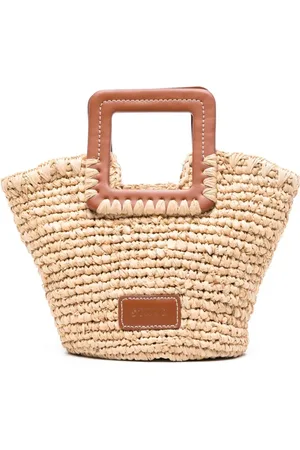 Staud Mini Shirley raffia tote bag