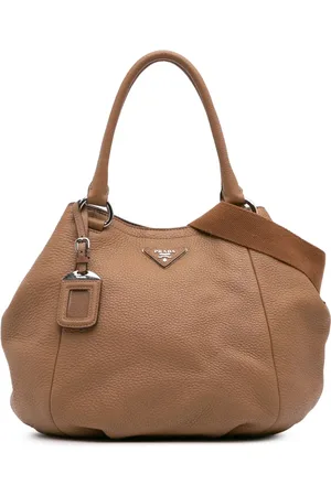 Prada 2000-2024 Vitello Daino Open Convertible Tote satchel