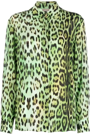 Roberto Cavalli Leopard-print long-sleeve shirt