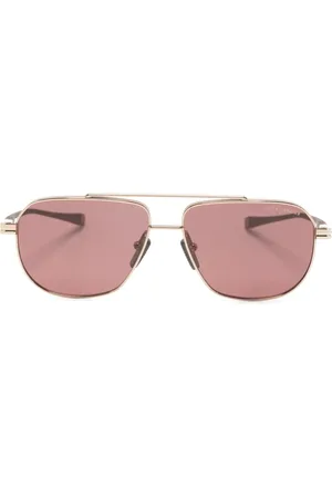 DITA EYEWEAR Double-bridge pilot-frame sunglasses