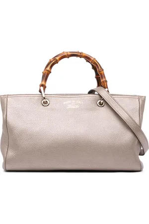 Gucci 2000-2015 Medium Calfskin Bamboo Shopper satchel