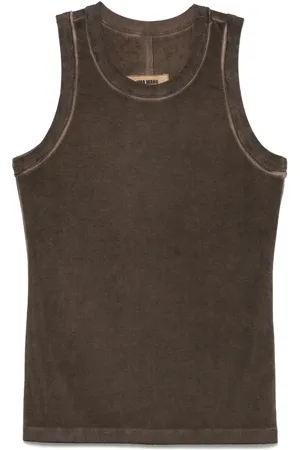 UMA WANG Jersey rib tank top