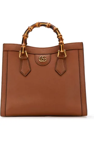 Gucci 2016-2024 Small Leather Bamboo Diana satchel