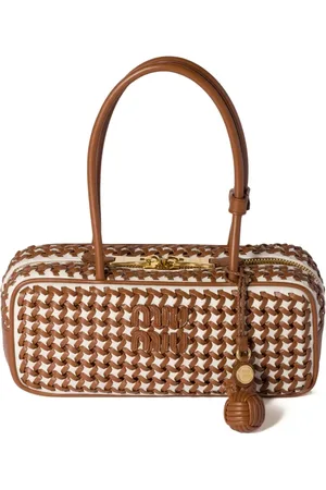 Miu Miu Beau woven leather tote bag