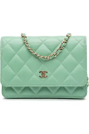 CHANEL 2020 Mini CC Quilted Lambskin Wallet On Chain crossbody bag