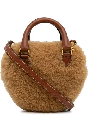 Céline 2021 Shearling Heart satchel