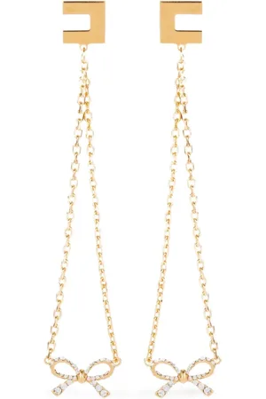 Elisabetta Franchi Logo-plaque earrings